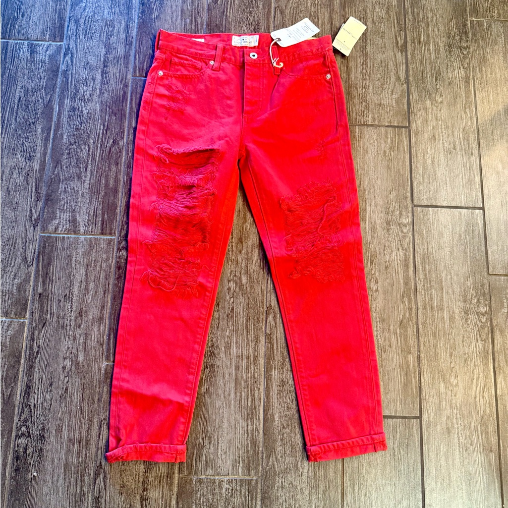 Nwt Lucky Brand Red Jeans